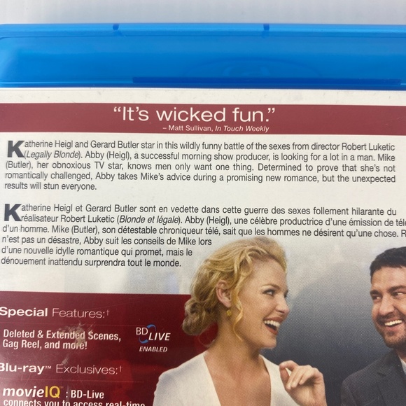 The Ugly Truth Blu-ray Disc Movie Romantic Comedy Gerard Butler Katherine Heigl - Picture 3 of 5